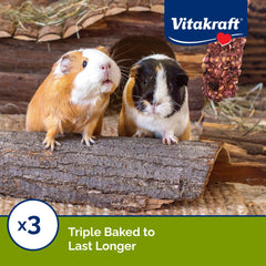 Vitakraft palitos cobaya con clip jaula, acceso rápido al snack.