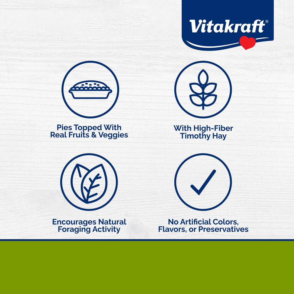 Vitakraft Pie Vegetal Fruta para Hamsters: coberturas de fruta y verdura.