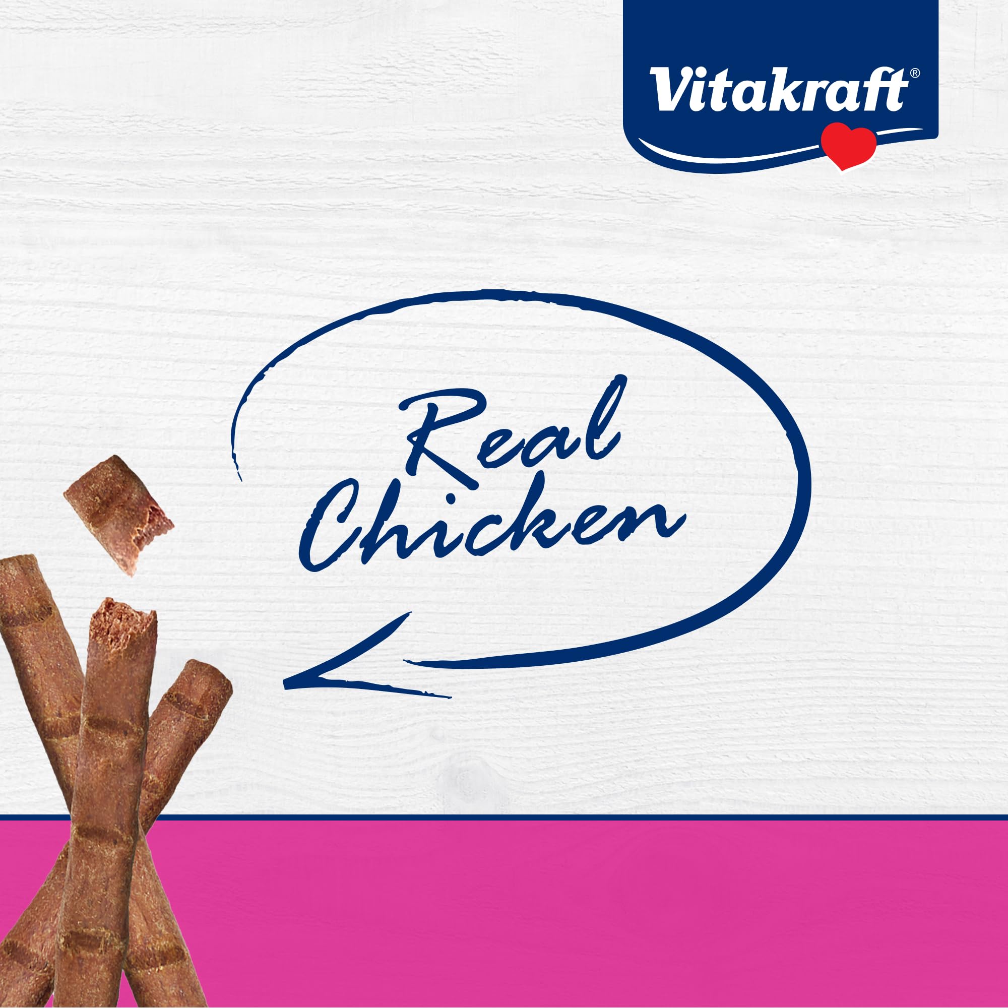 Vitakraft PurrSticks con taurina para apoyar la salud cardíaca y visión