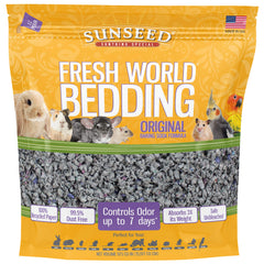 Vitakraft Sunseed Fresh World Bedding original gris, paquete limpio y cómodo para mascotas