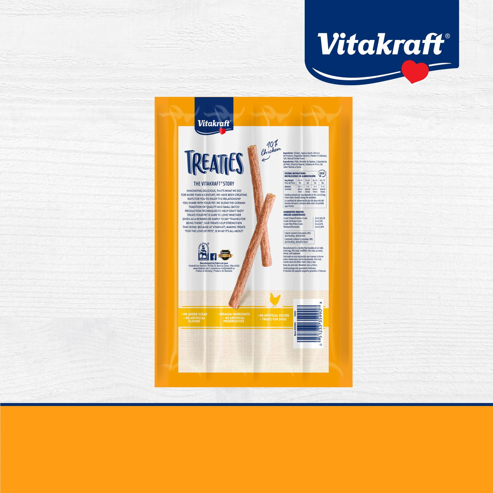 Vitakraft Treaties ingrédients sans additifs, option saine pour chien.