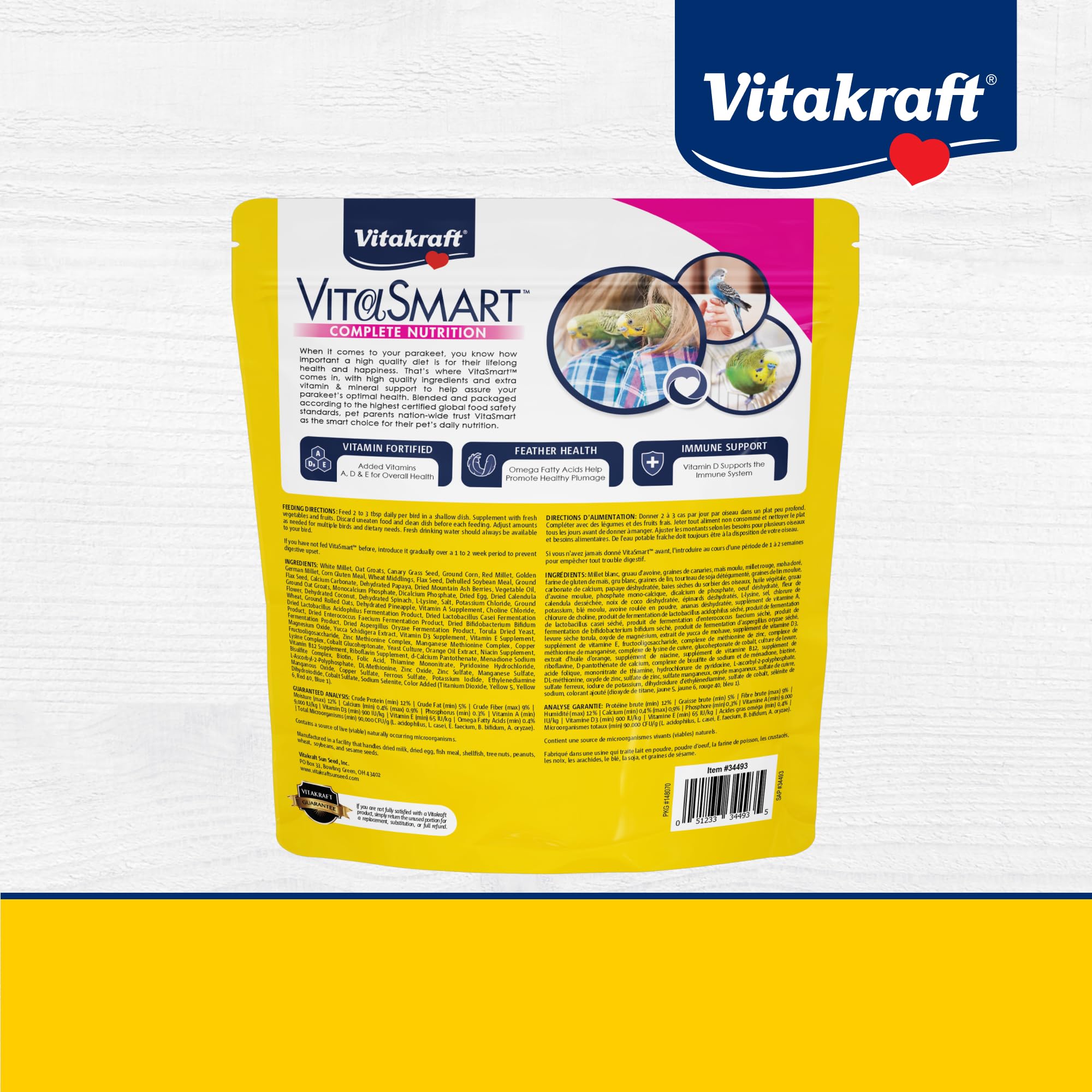 Vitakraft Vita Inteligente Gourmet: forraje enriquecido para actividad mental.
