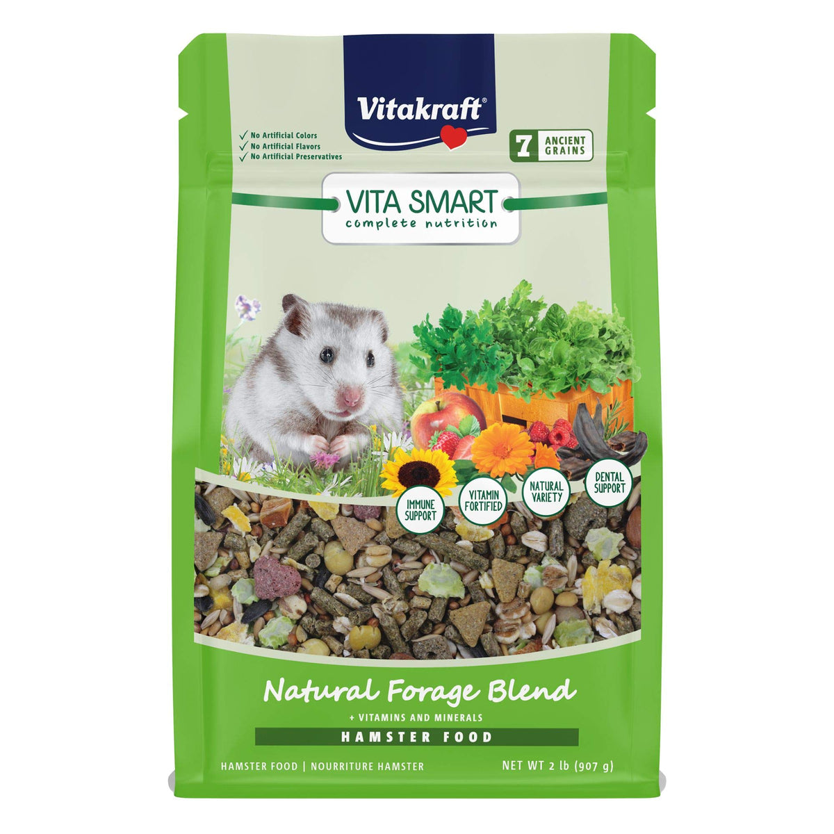 Vitakraft Vita Smart: alimento-frutas-verduras para vitalidad diaria del hámster