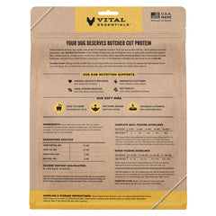 Vital Essentials aroma de pato crudo, opción de alta proteína para perros activos.