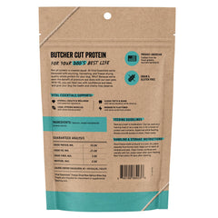 Vital Essentials bocados salmón crudo – detalle envase, sabor delicioso para recompensas diarias.