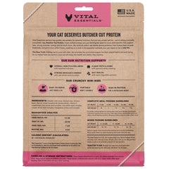 Vital Essentials bolsa 8oz, alimento de pollo crudo para gatos