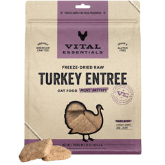 Vital Essentials mini hamburguesa de pavo, porción ideal para una comida balanceada y sabrosa