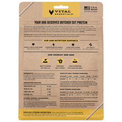 Vital Essentials pato crudo mini nibs bocaditos crujientes para perros.