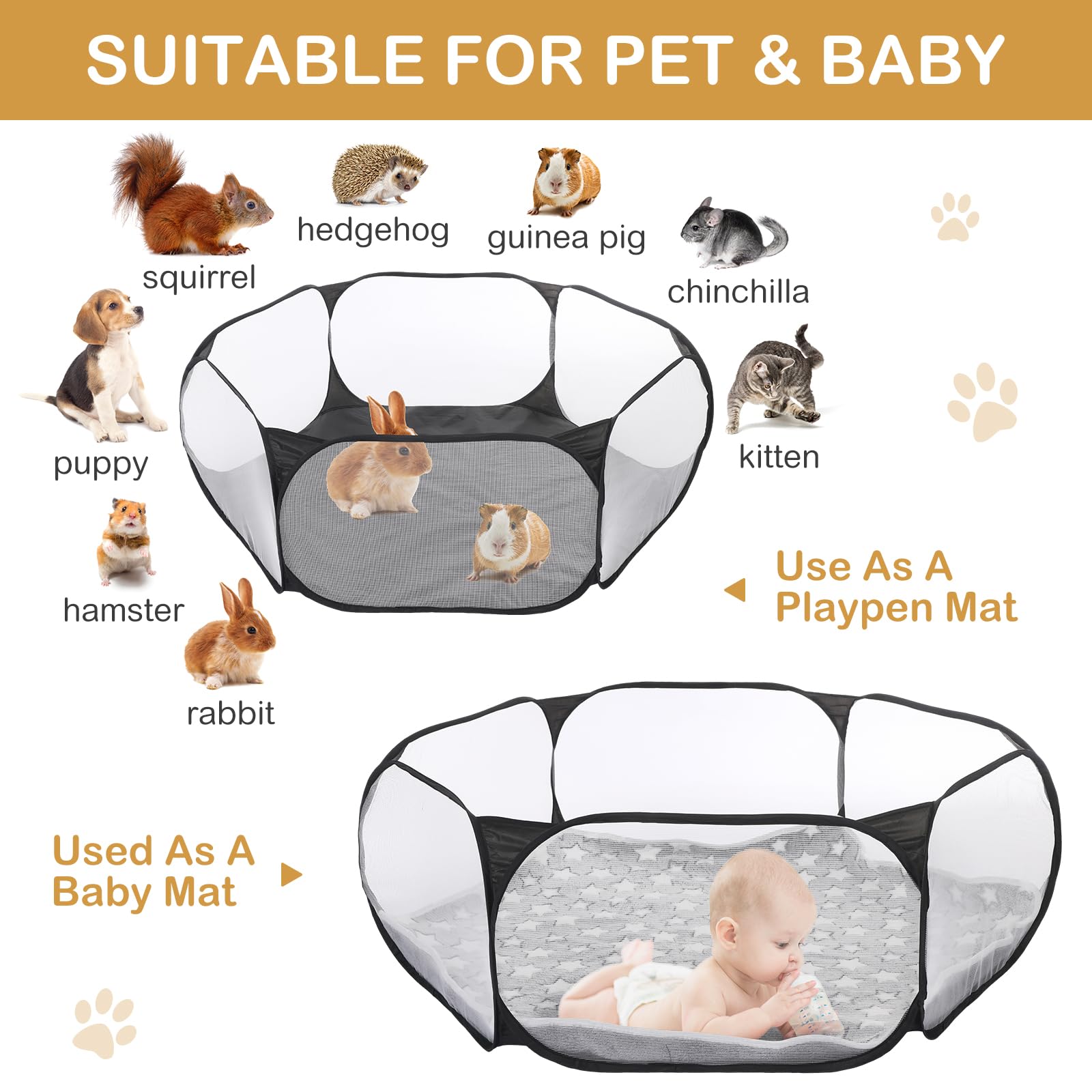 VitalCozy-fondo-liner-hamster-impermeable: protección y limpieza sencillas durante juego.
