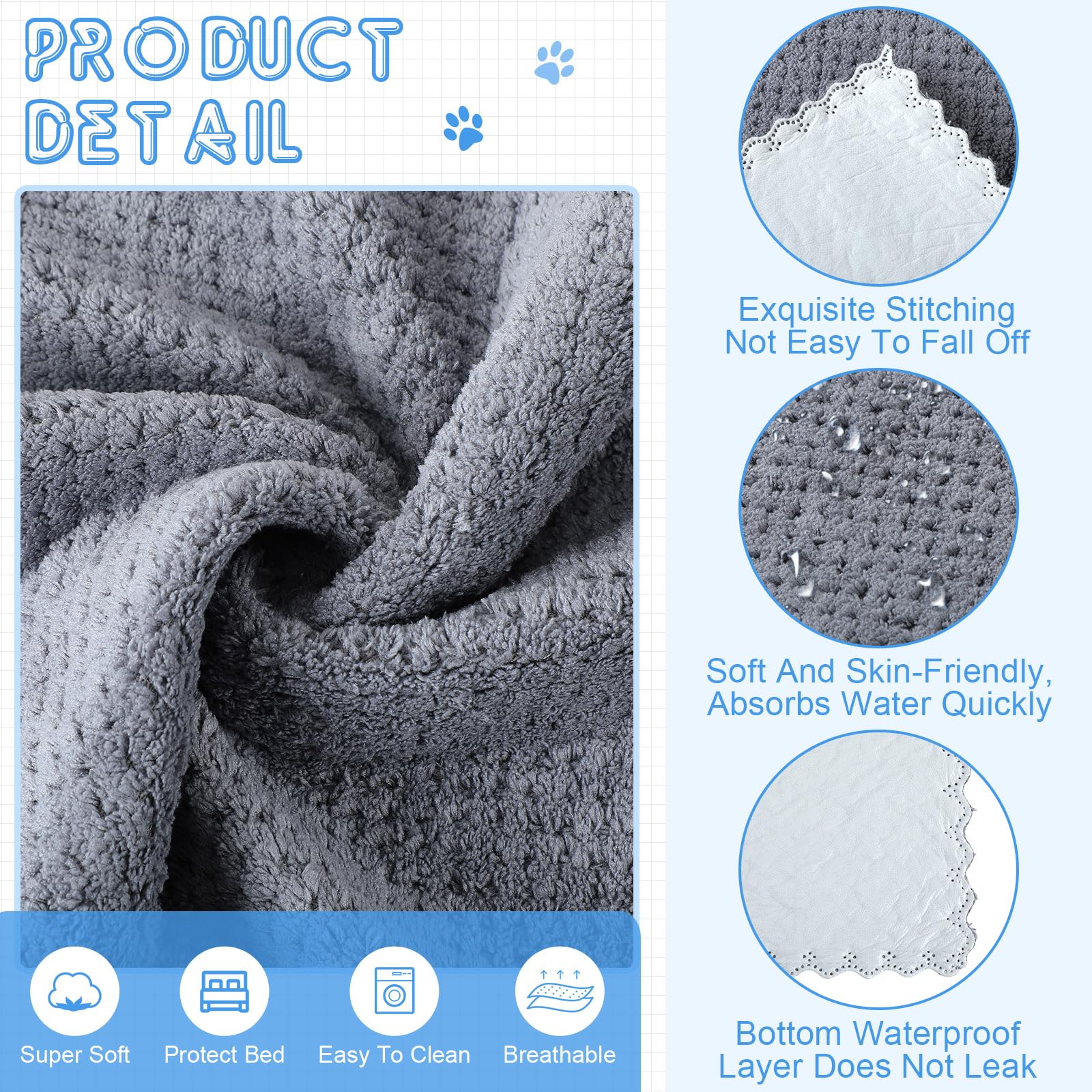 VitalCozy forro absorbente impermeable jaula gris: protege muebles y suelos.