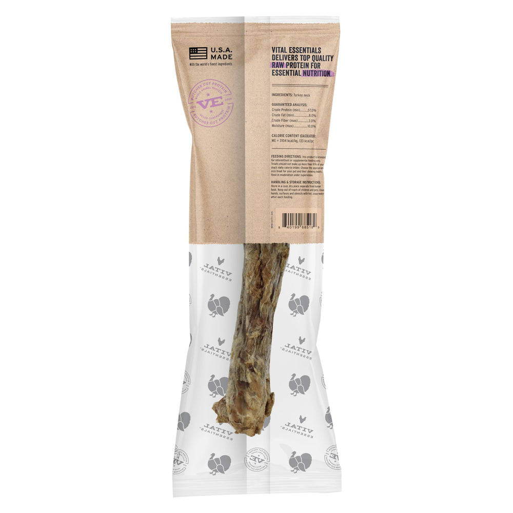 Vital Essentials envase individual sellado para presentación limpia y fresca.