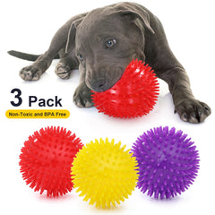 Bolas VITEVER tres colores de 11 cm para masticadores enérgicos e interiores