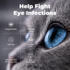 VivaElixir cuidado ocular para gatos, alivio suave de irritaciones.