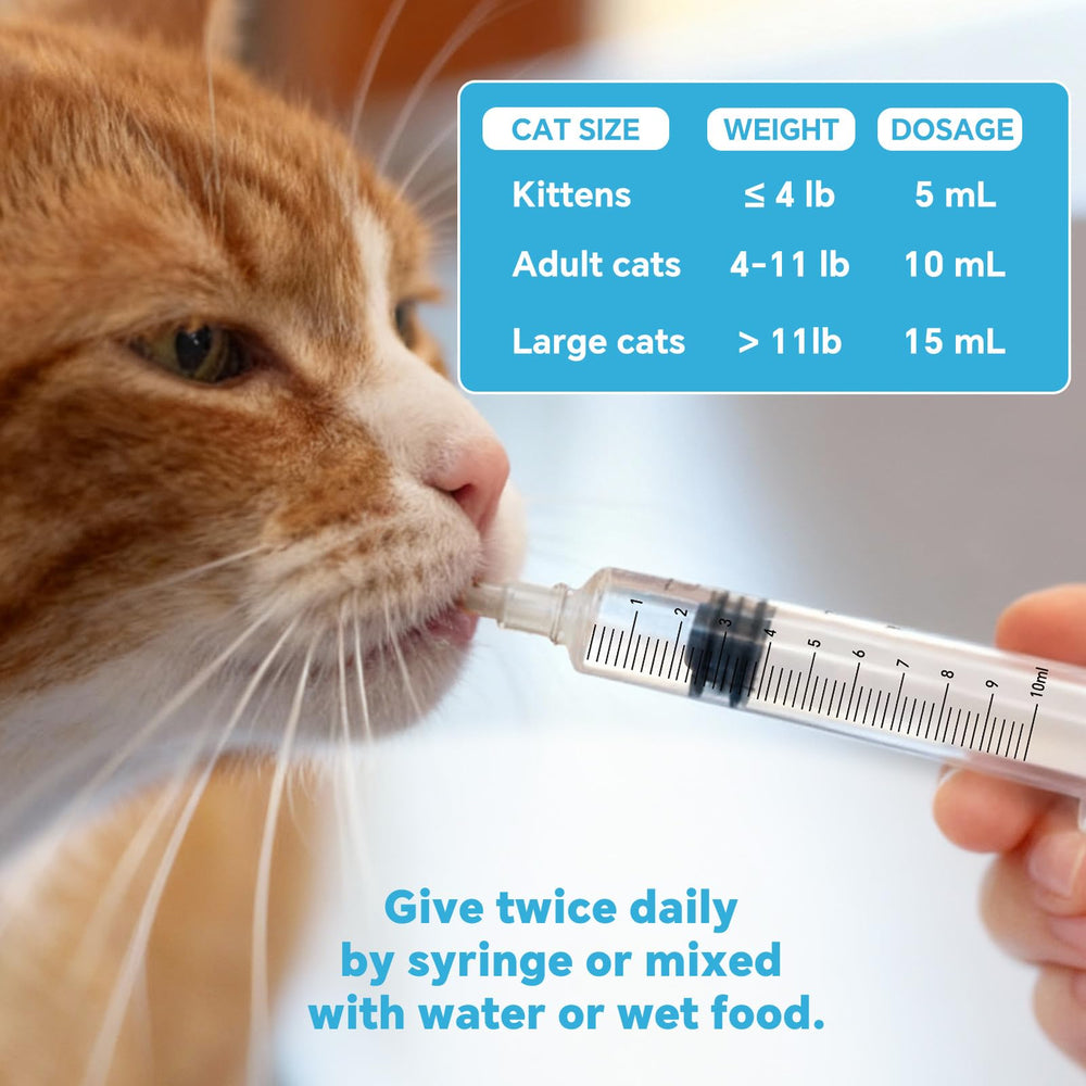 VivaElixir sabores pollo, facilita la administración diaria para gatos.