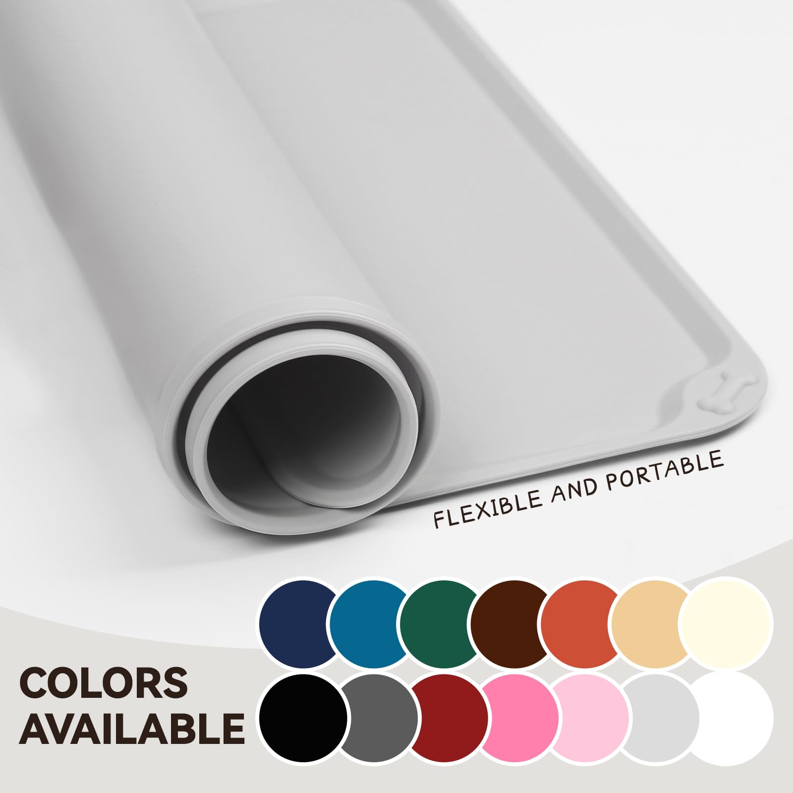 VIVAGLORY Flexmat silicona antideslizante mantiene estable el plato