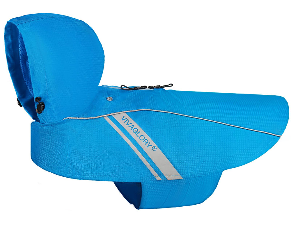 VIVAGLORY Wetoff impermeable para perro en lluvia mantiene al perro seco y cómodo