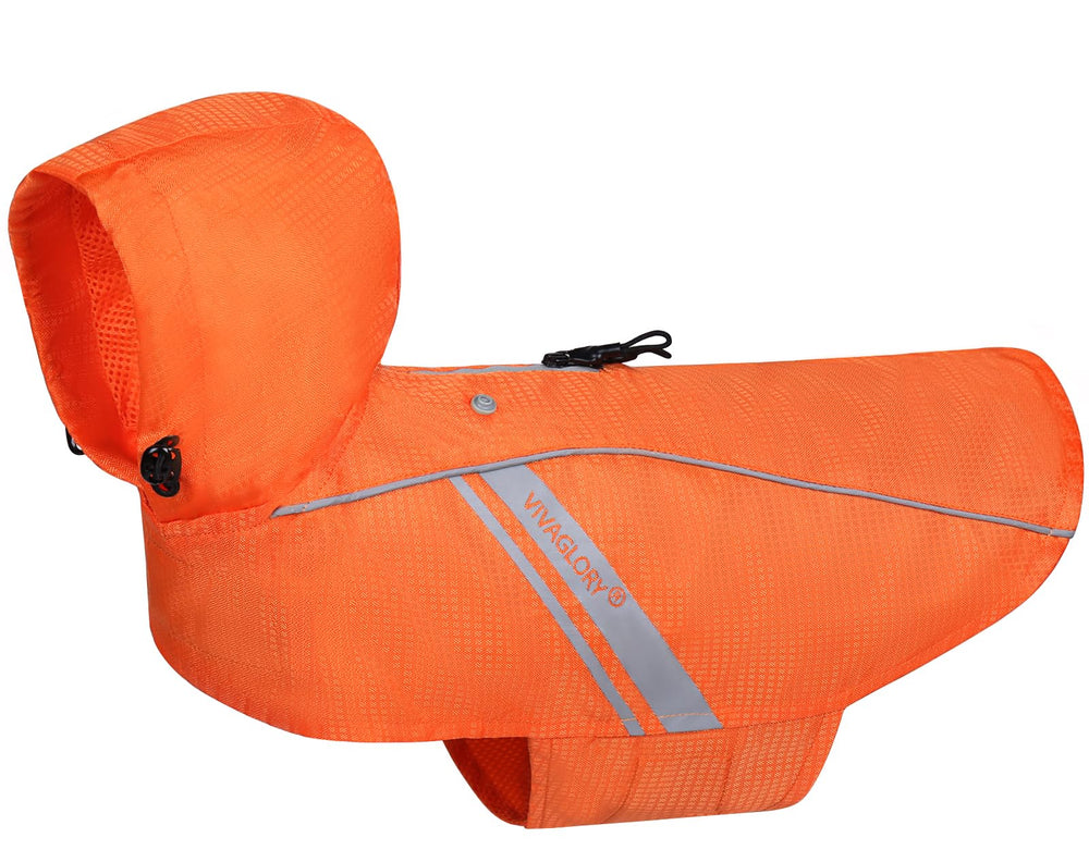 VIVAGLORY Wetoff abrigo impermeable para perros, protección frente a la lluvia.