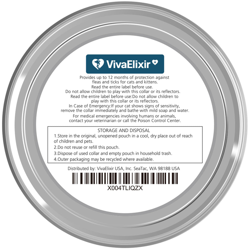 Peine incluido para revisar pulgas con el collar VivaElixir para gatos.
