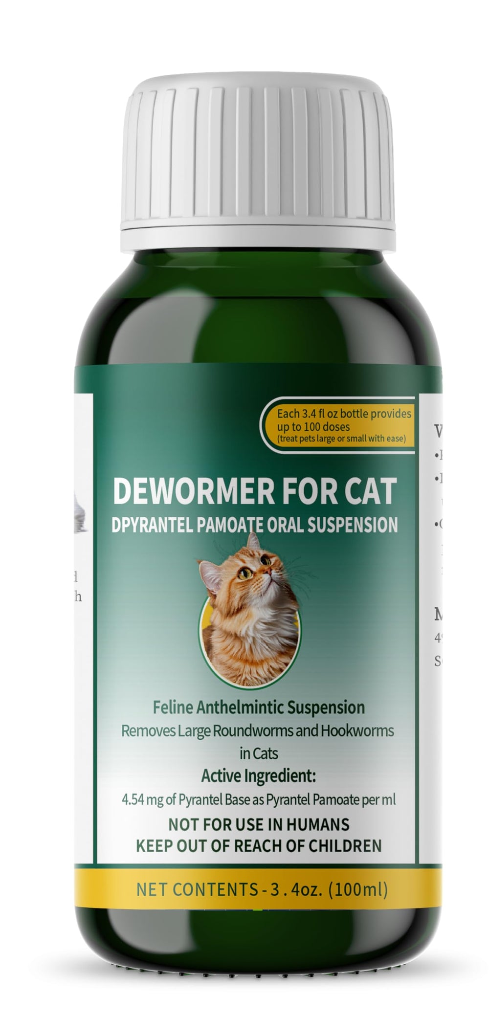 VivelysZoa desparasitante para gatos, botella vertido facilita administración y dosificación.
