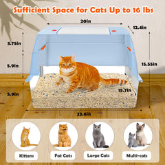 Vivifying caja de acero con entrada lateral, visión clara para gatos con necesidad de privacidad.