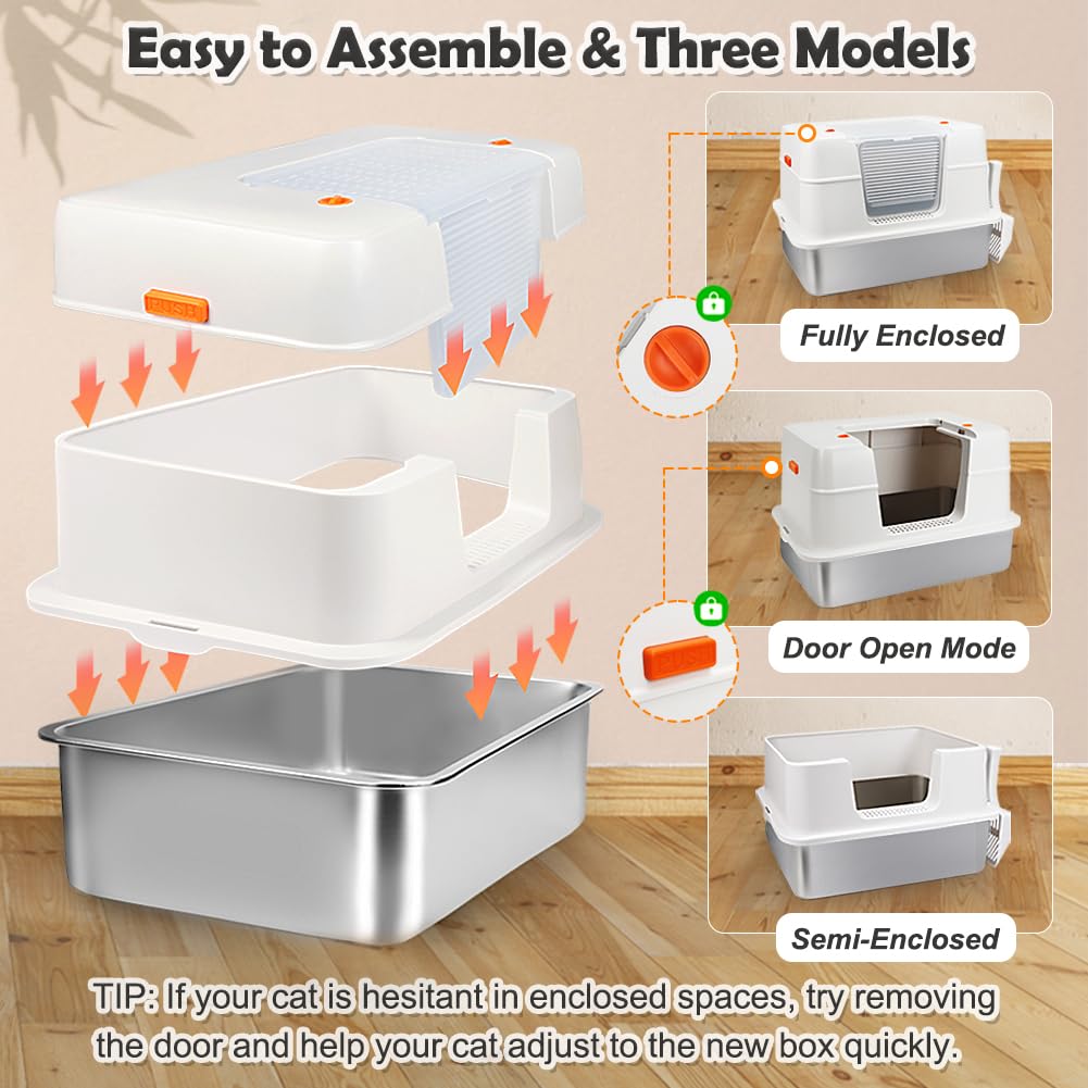 Vivifying diseño modular en acero inoxidable para limpieza fácil.