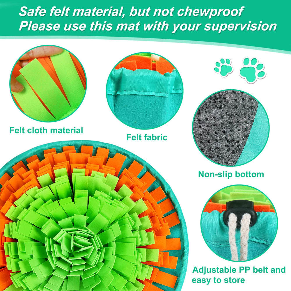 Vivifying Snuffle Mat para perros: alimento lento durante la búsqueda de premios.