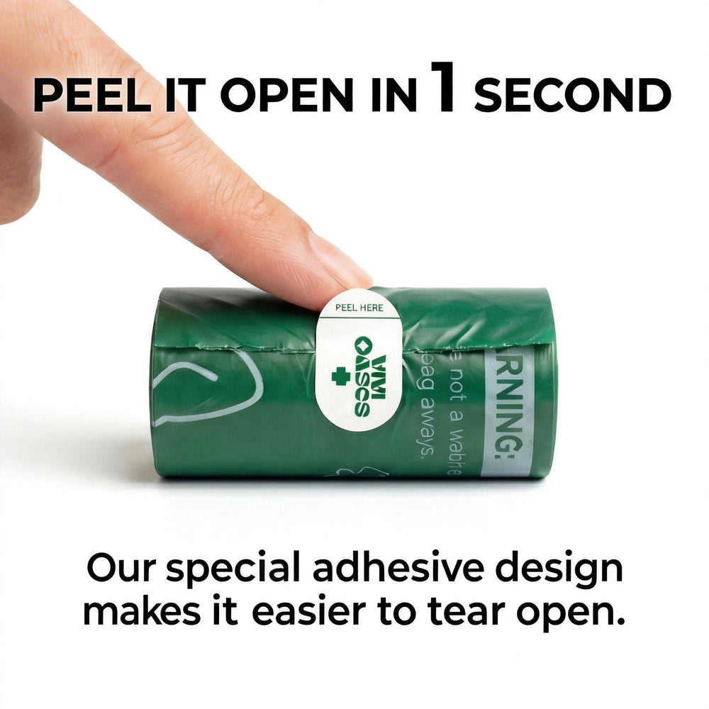 VIVIOASES apertura fácil con adhesivo para usar con una mano.