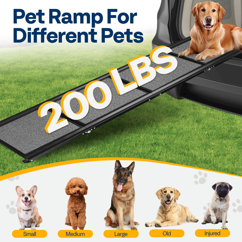 Rampa para perros medianos y grandes con diseño ancho