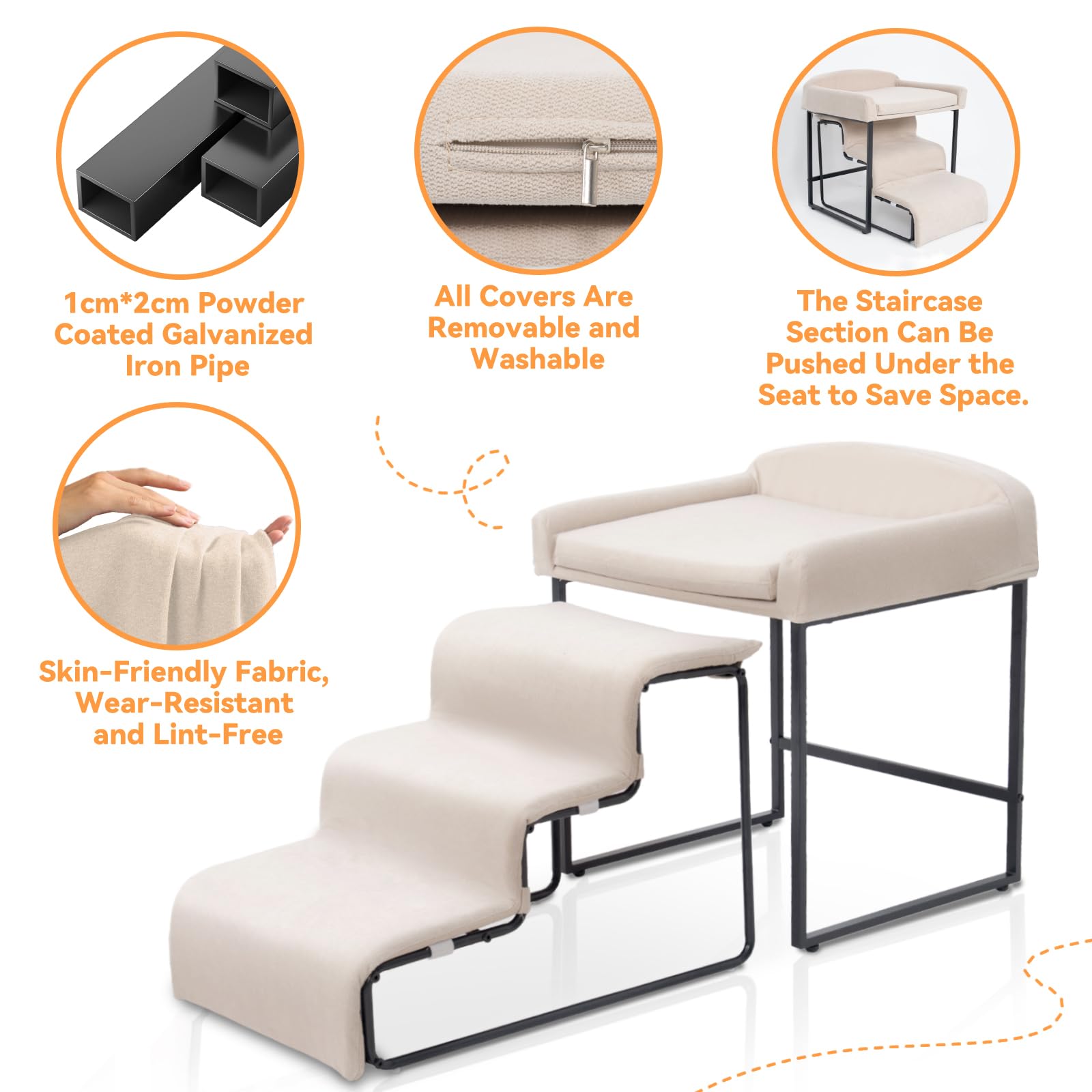 VIXLON funda-desmontable-lavable: limpieza rápida y mantenimiento sencillo.