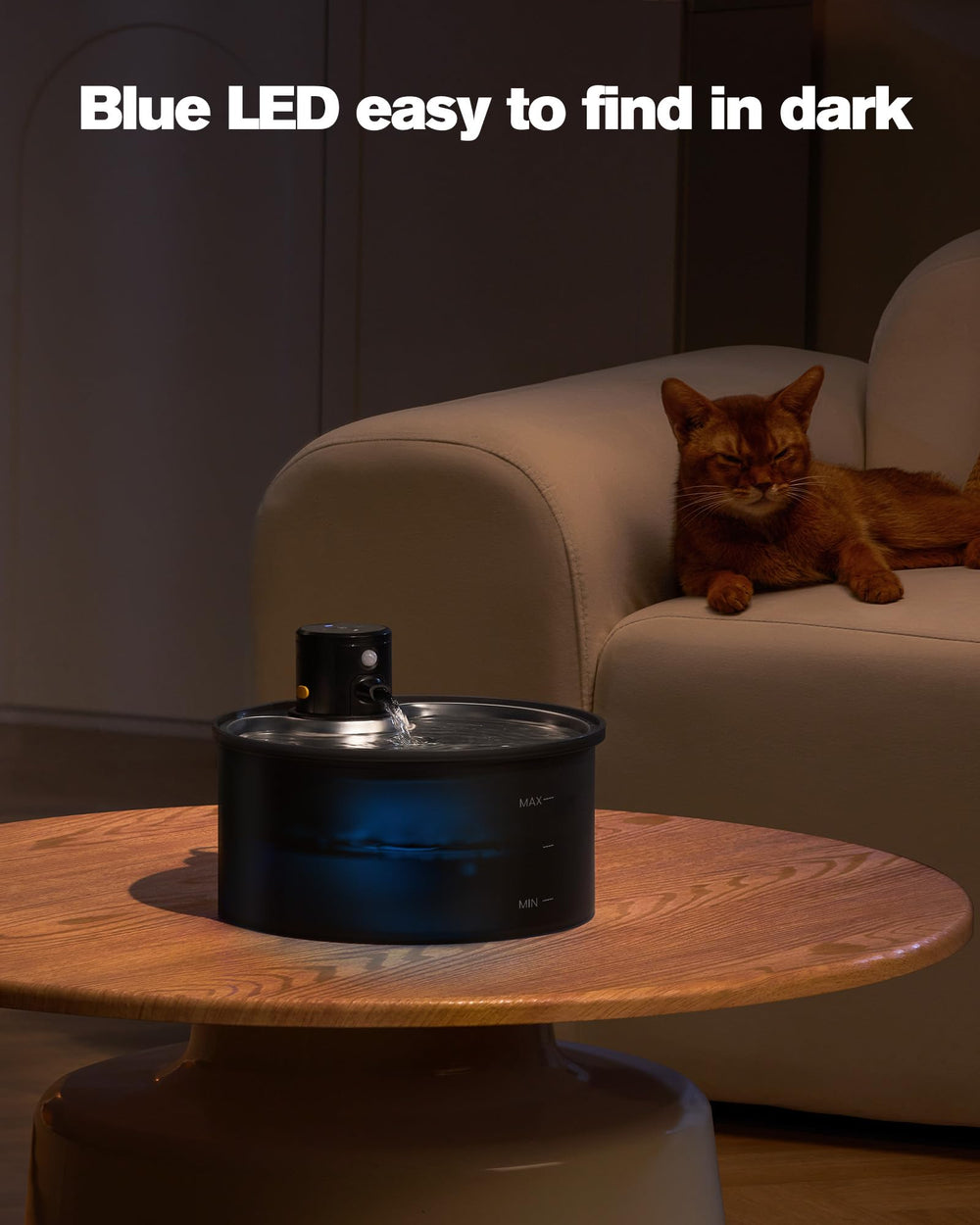 VKIMISS bebedero para gatos con capacidad 3.2 L para uso diario.