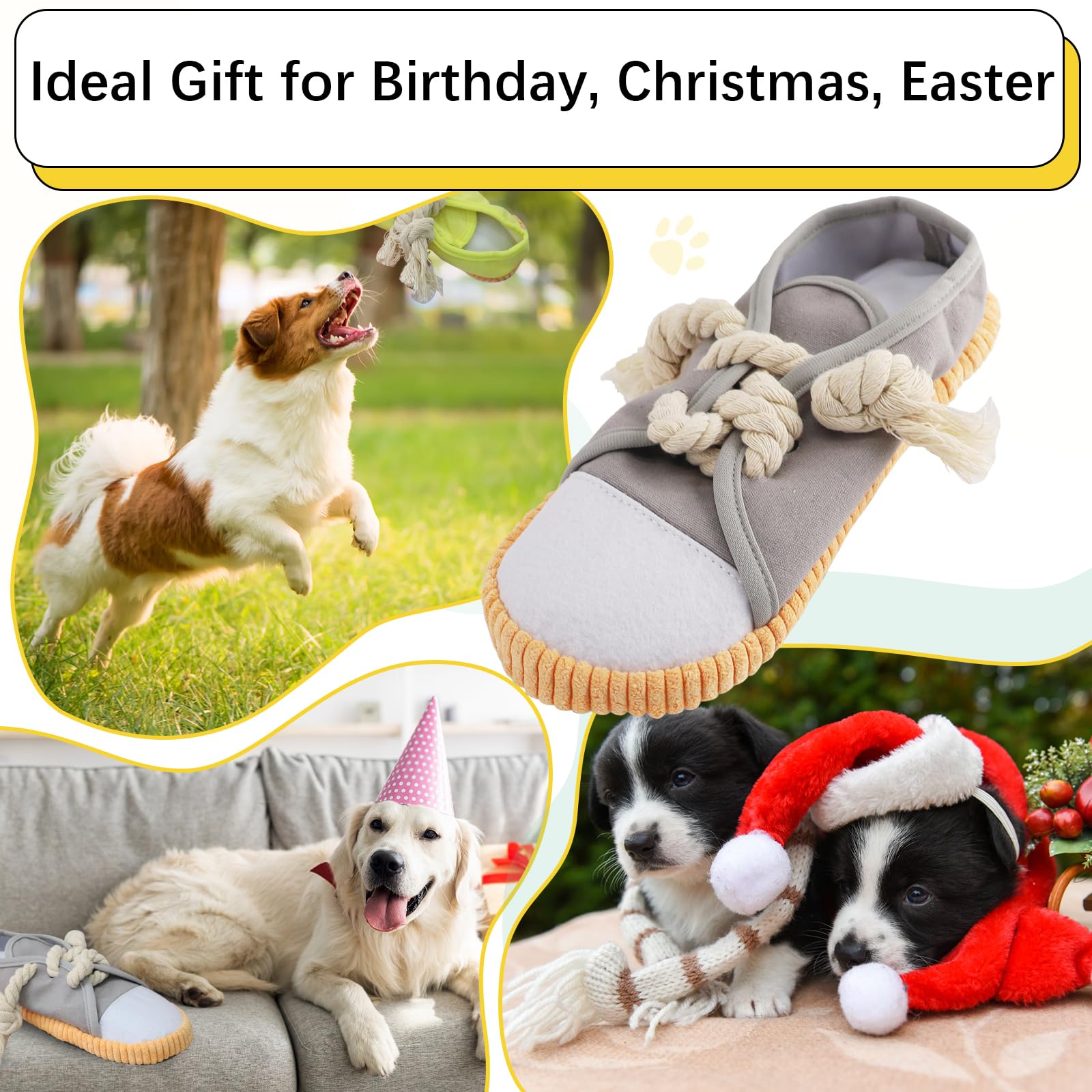 vocheer juguetes de materiales seguros y duraderos, ideales para perros