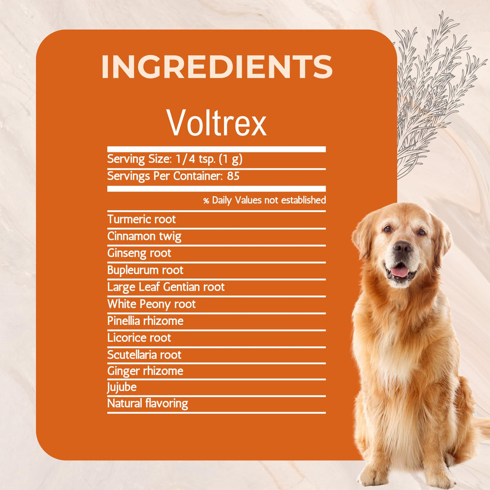 Voltrex envase natural con hierbas concentradas para el cuidado articular.