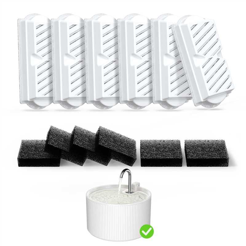 Voluas filtro repuesto para fontana gato cerámica 2,2 L: agua limpia para la hidratación diaria.