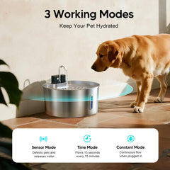 Voluas tanque grande de 7 litros, ideal para varias mascotas en interiores.