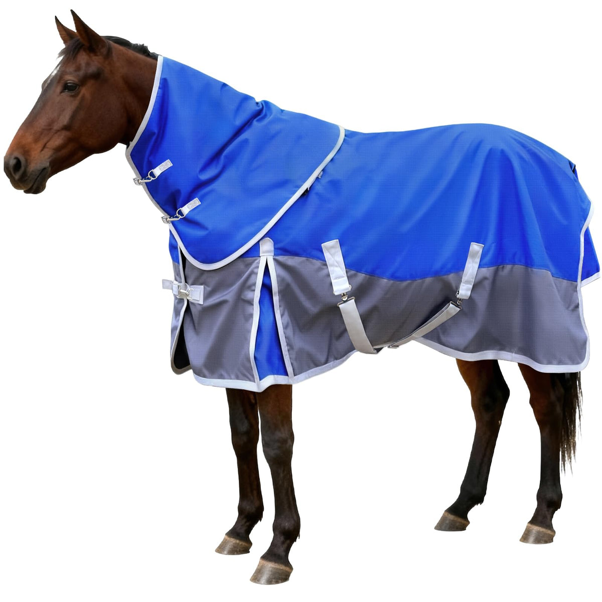 Manta Vortexain para caballo de 81 pulgadas, vista externa para climas fríos.