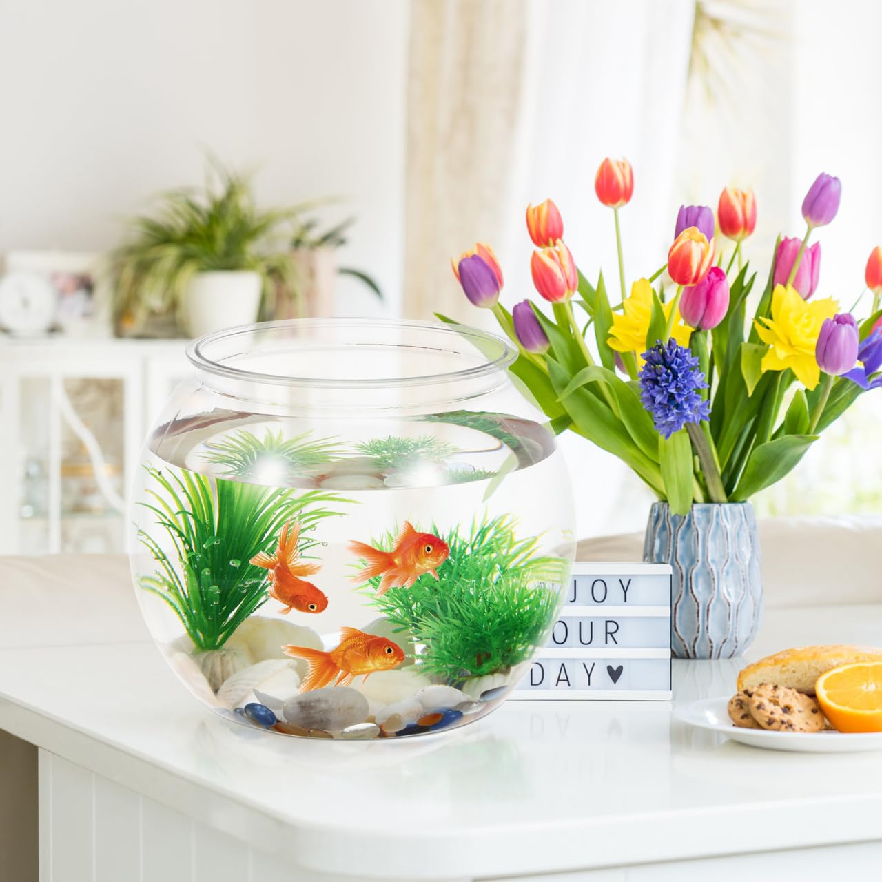 Soporte para cuenco de peces plástico VOSAREA