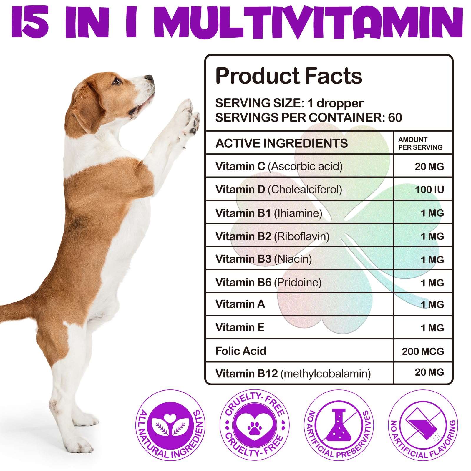 VOSIFSDIY multivitamínico para perros, bienestar diario para piel y movilidad.