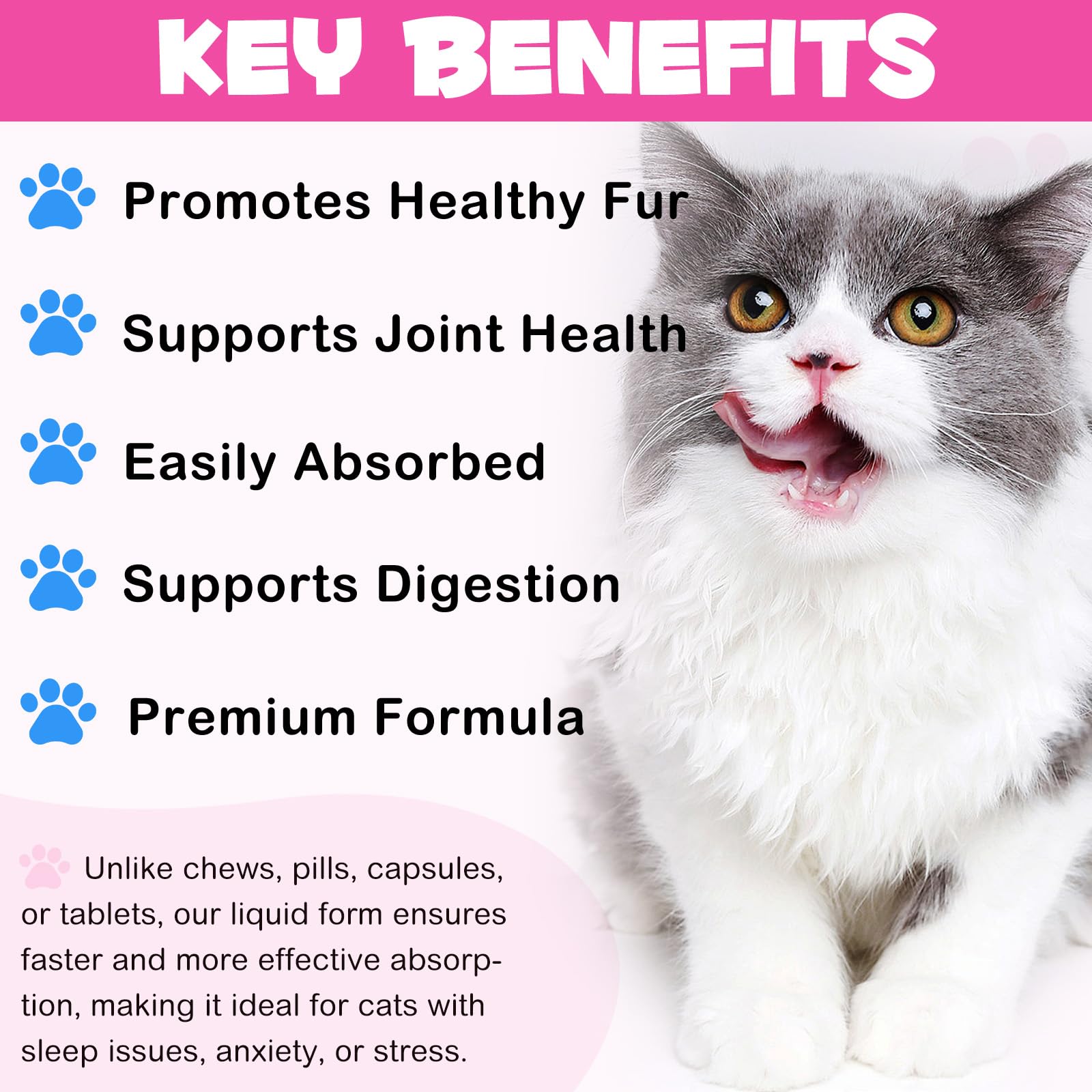 VOSIFSDIY Collagen Gatos Inmunidad Potencial, refuerzo diario.