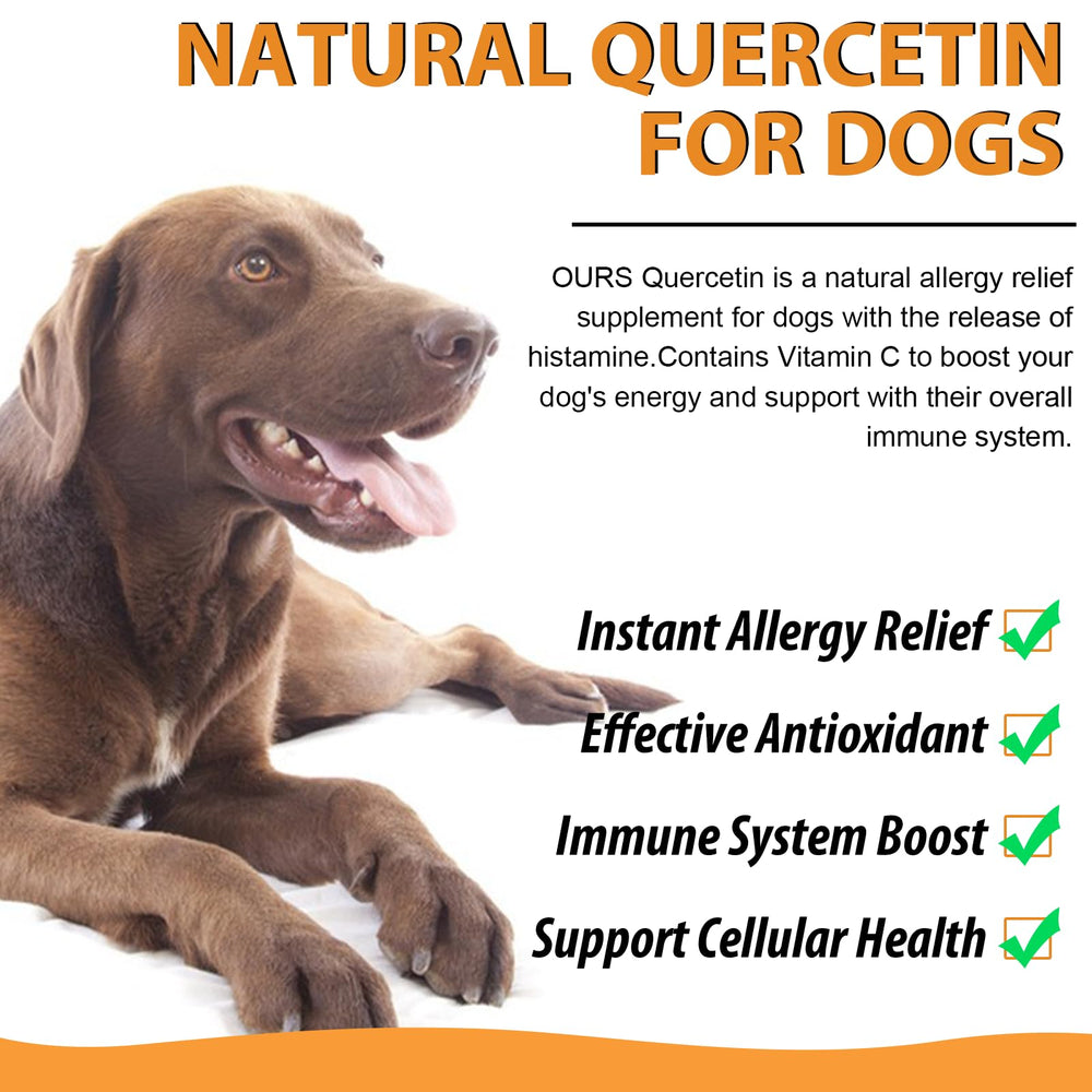 Quercetina para perros de VOSIFSDIY: ingredientes naturales sin aditivos.