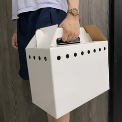 Vowcarol caja para mascotas, fácil de montar sin cinta, ideal para varios viajes.
