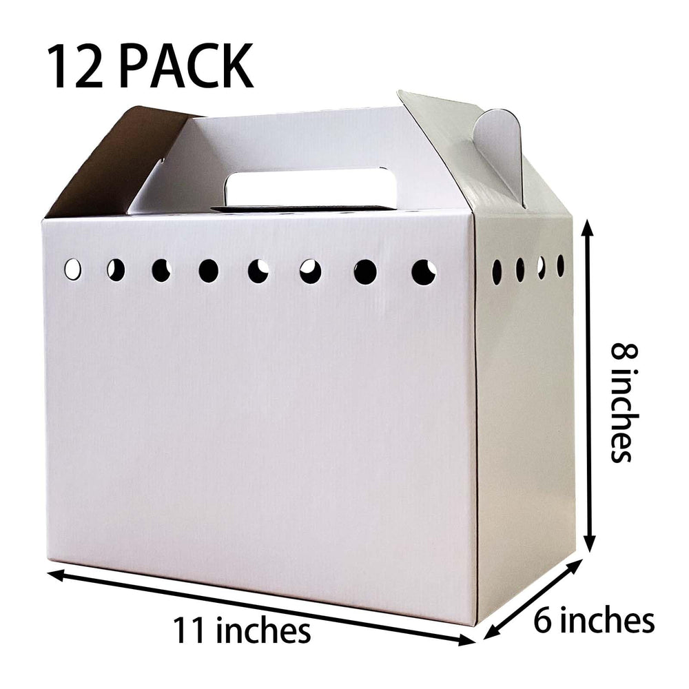 Vowcarol caja cartón doble pared, resistente y ecológica para mascotas pequeñas.