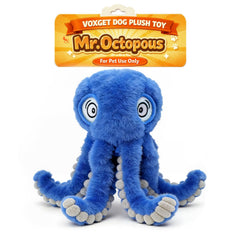 VOXGET pulpo sonajero para perro, ideal para juego interactivo.