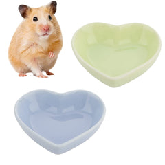 VTurboWay tazón alimenticio para hamster, cerámico verde, estable y fácil de limpiar.