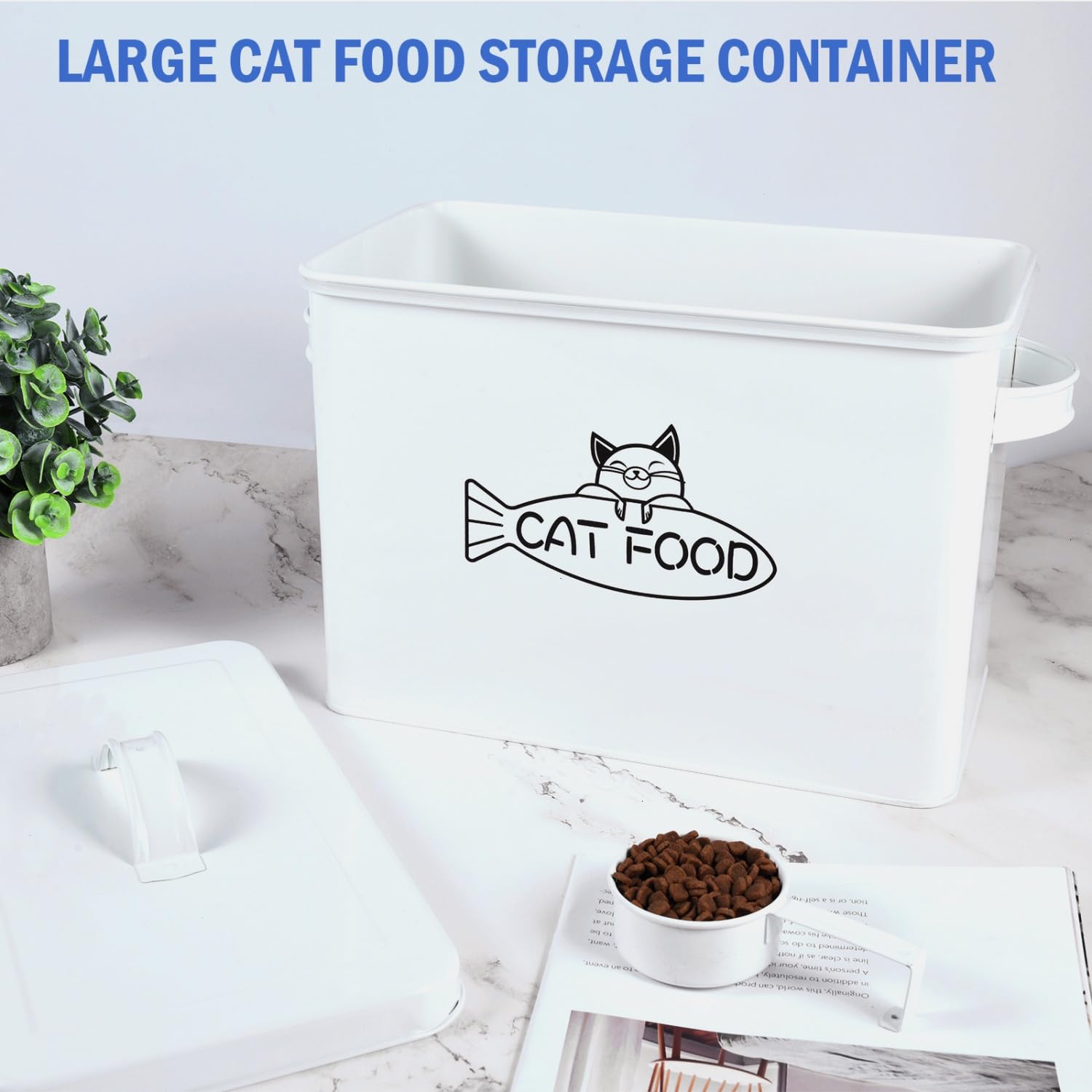 Vumdua contenedor con capacidad de 12–13 libras para comida seca.