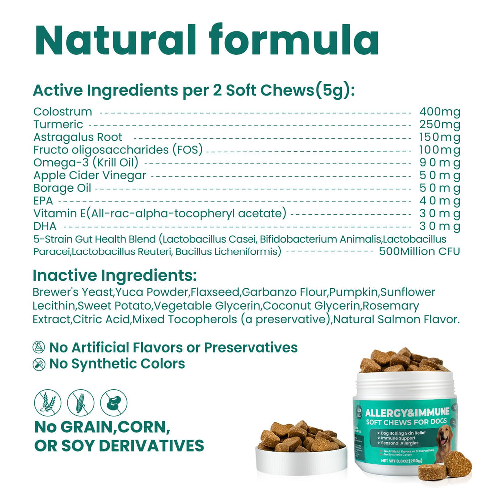 VUN Dog Allergy Relief Chews fabricación con buenas prácticas de fabricación.