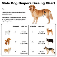 Banda absorbente VUNCESSIN para perro macho, tres capas con rápida absorción.