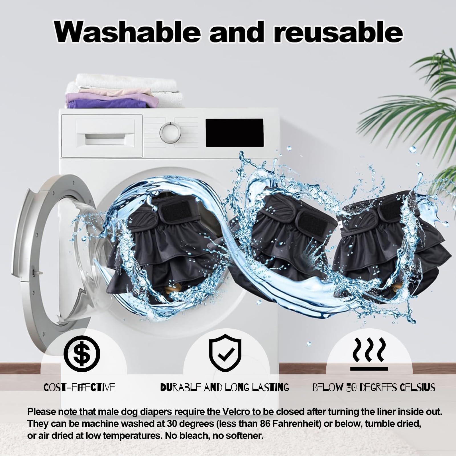 VUNCESSIN: lavage en machine à 30°C et séchage rapide.