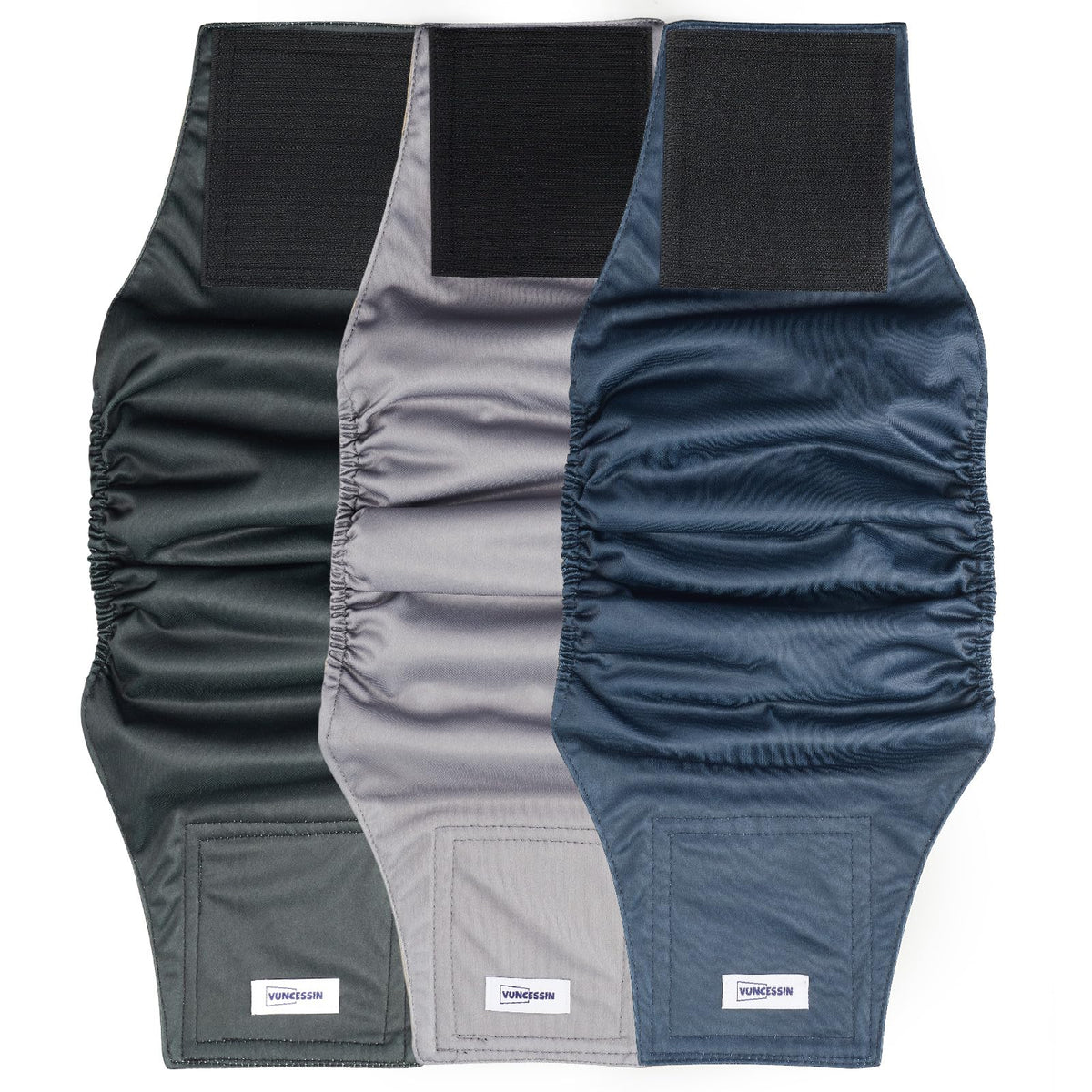 Pañales lavables VUNCESSIN para perro macho XL con absorción rápida.
