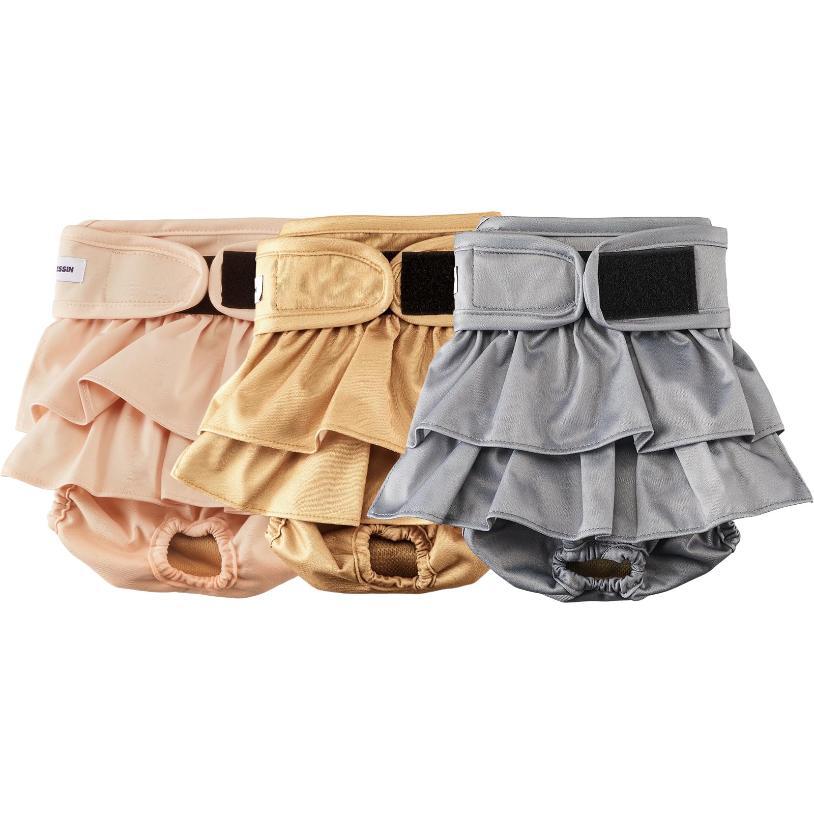 Pañales VUNCESSIN para perras XXL, frontal, absorbentes y fáciles de colocar.