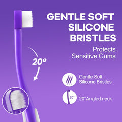 VVHOMIFE cerdas ultra suaves para encías sensibles y cepillado cómodo